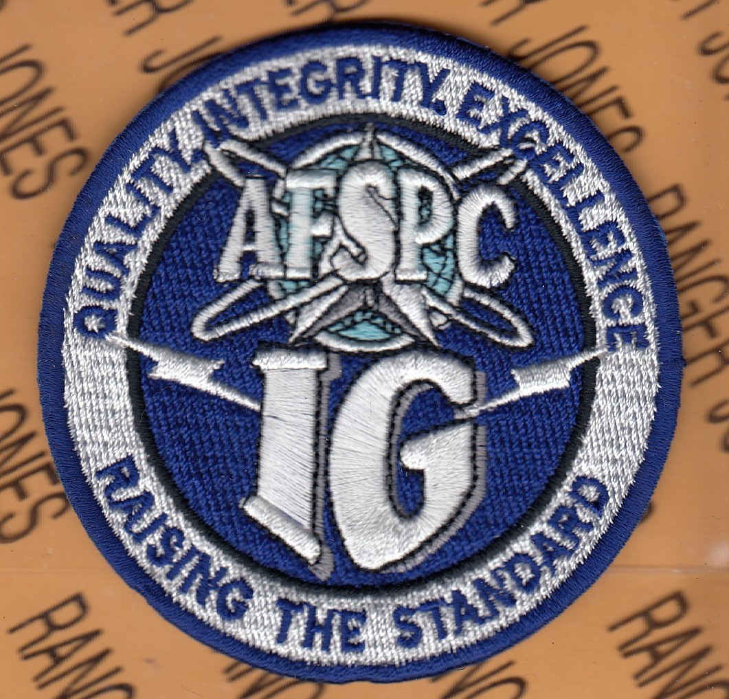 USAF Air Force Space AFSPC IG Inspector General ~3.25" patch c/e
