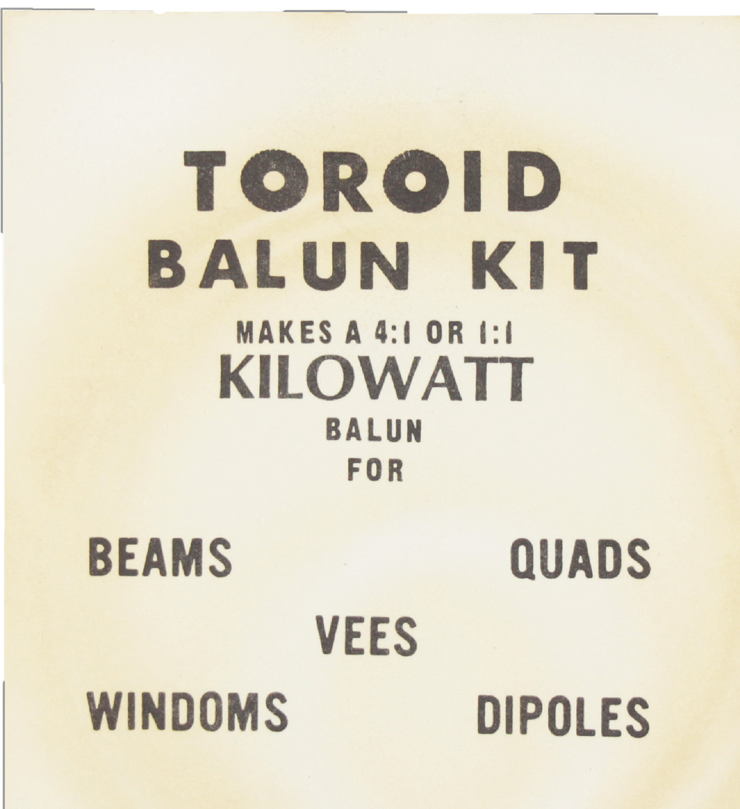 Toroidal Balun and Transformer Kit