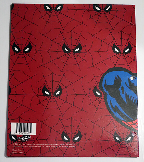 SPIDER-MAN 9.5x12 Red School Folder ©2001 UNUSED/EXCELLENT Condition