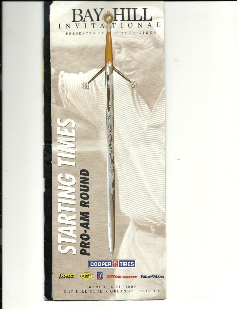 1999 Bay Hill Invitational Pairings Guide