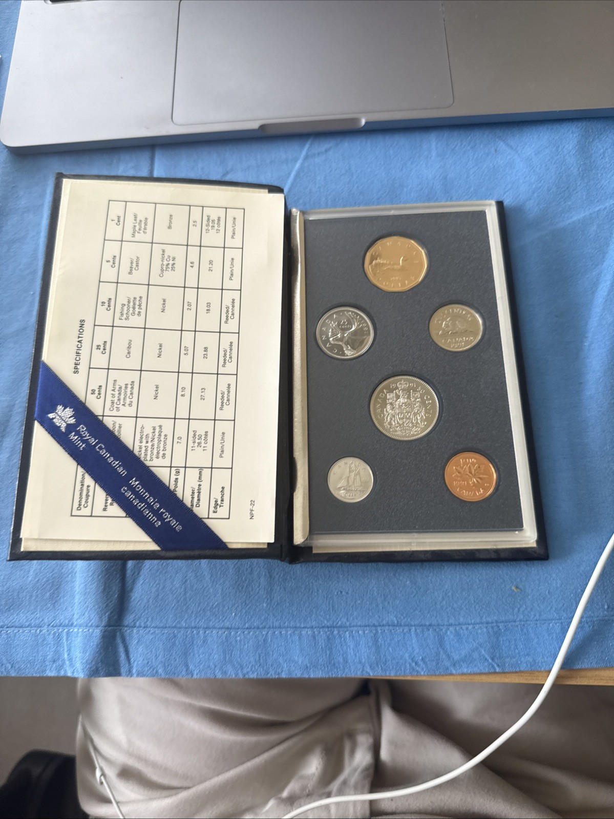 ROYAL CANADIAN MINT 1991 QUEEN ELIZABETH II  SPECIMEN SIX COIN SET