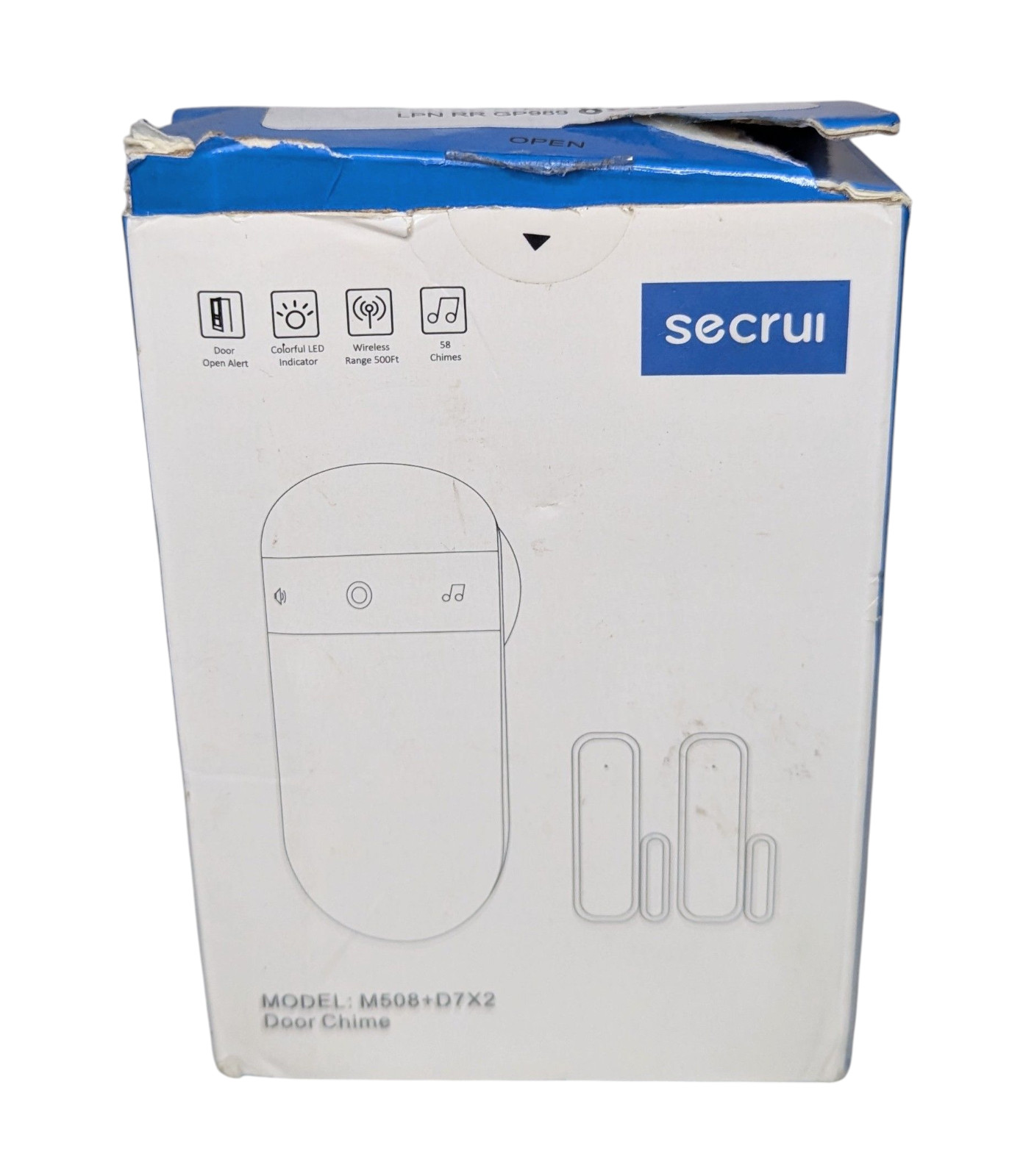 Secrui Wireless Door Chime Model M508+D7x2 500Ft Open Box - 1 Chime 2 Receivers
