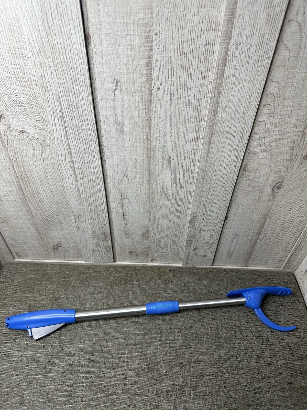 Nimbeze Shoe Helper Plus Reacher Grabber with Shoe Horn All in One Mobility Aid