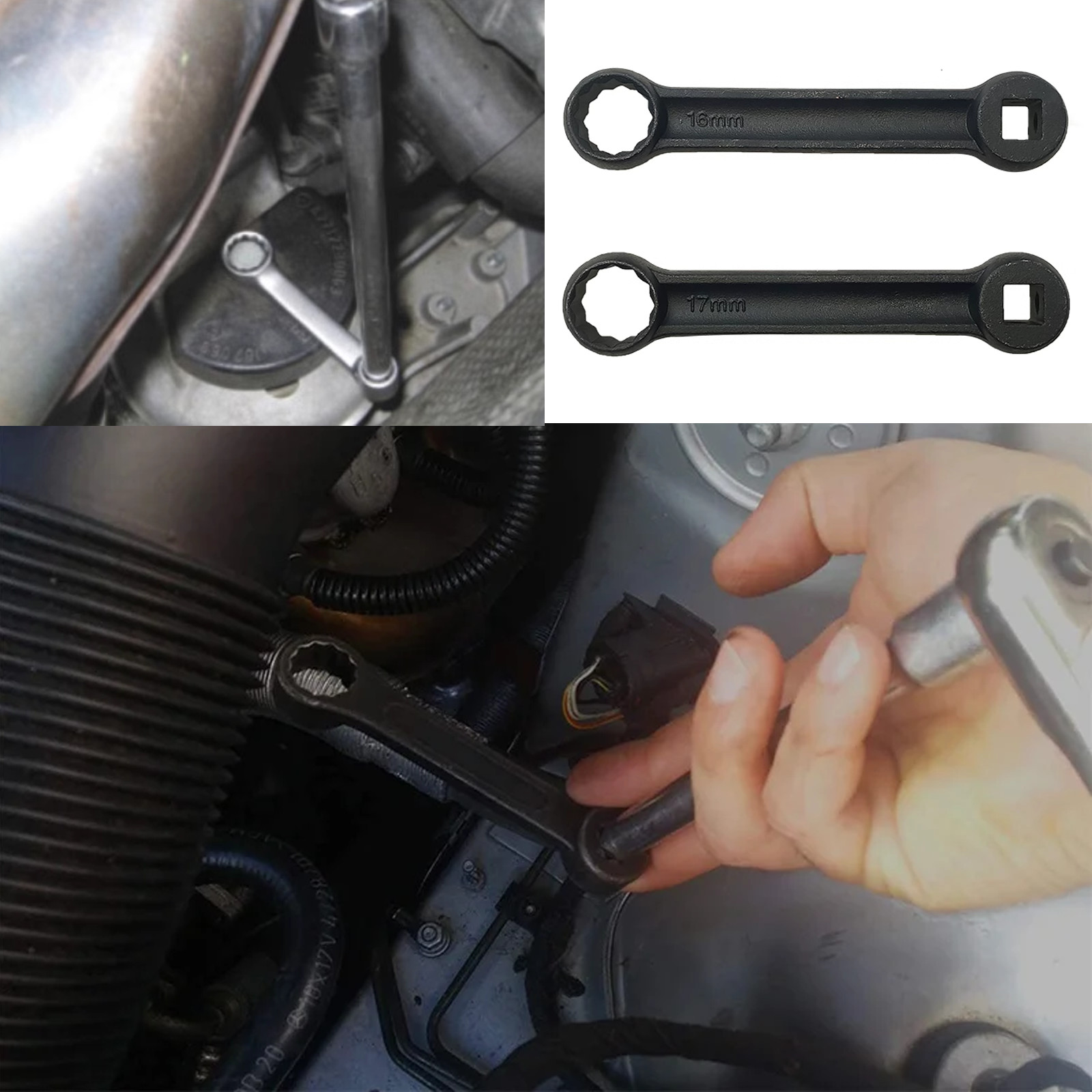 16mm or 17mm Engine Motor Mount Socket Wrench Drive Screws Wrench For Benz