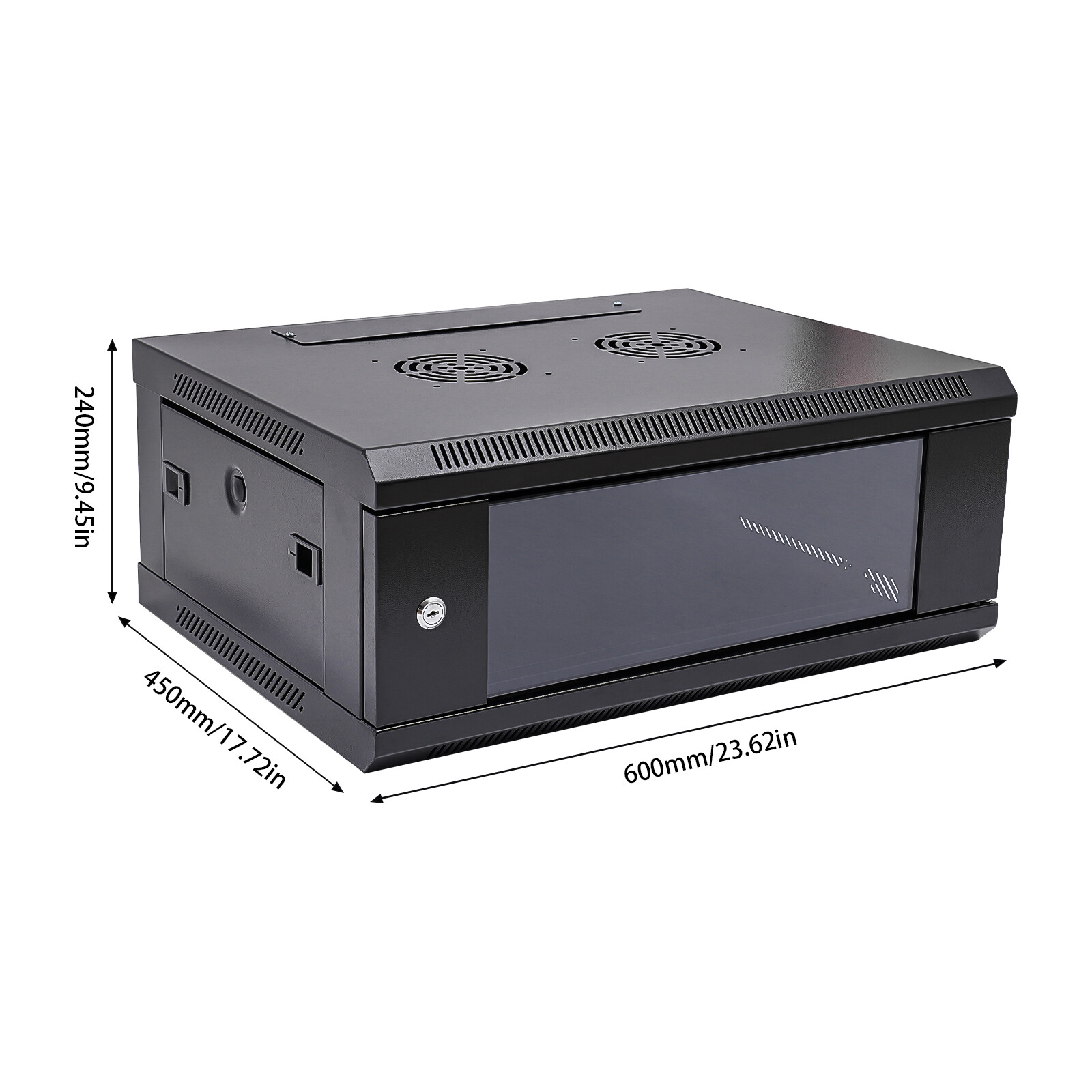 4U Server Cabinet Case Wall Mount Network Server Data Cabinet Enclosure Rack