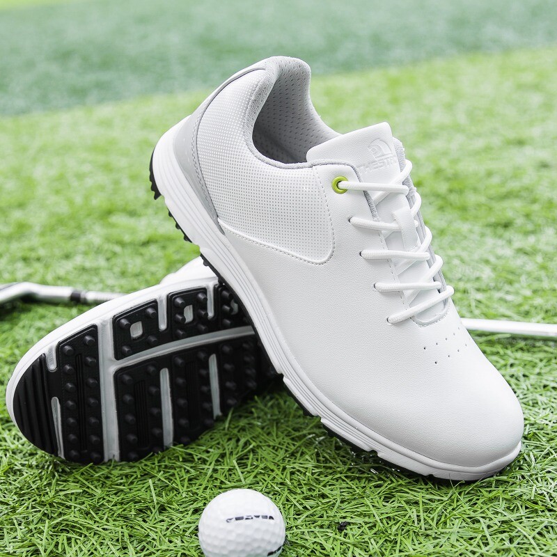 High Quality Golf Shoes Men's Lightweight Lace-up Golfing Shoes Walking Shoes