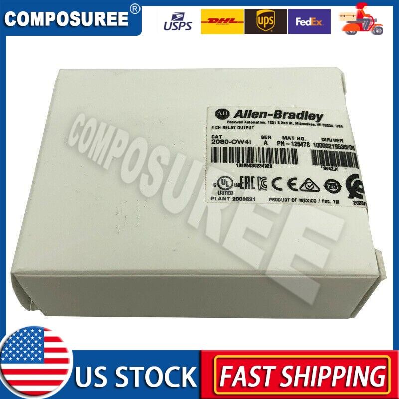 2023 NEW Factory Sealed AB 2080-OW4I Micro 800 Relay Output 2080OW4I US Free Tax