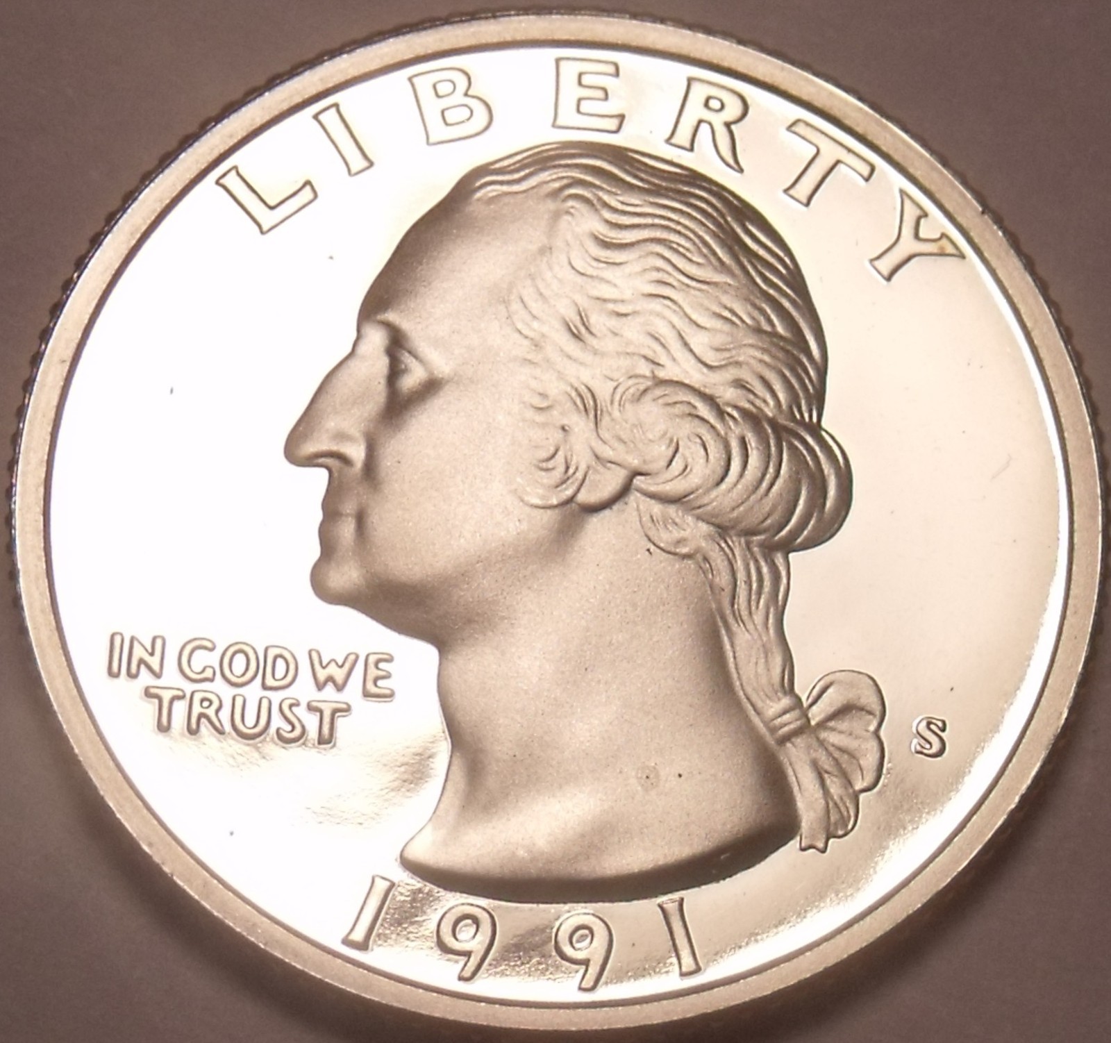 United States Proof 1991-S Washington Quarter~See Our Proof Coins~Free Shipping
