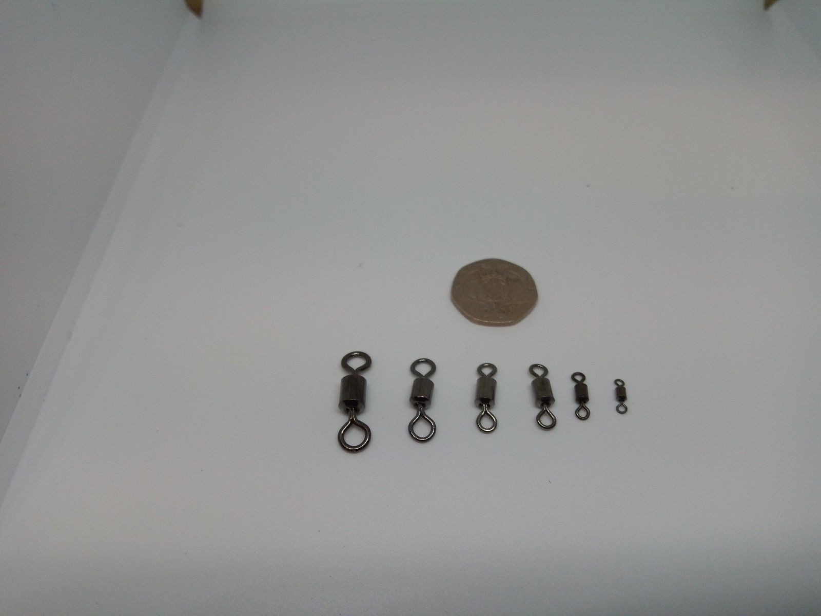 1 x PACK OF 100 ROLLING SWIVELS 7 SIZES