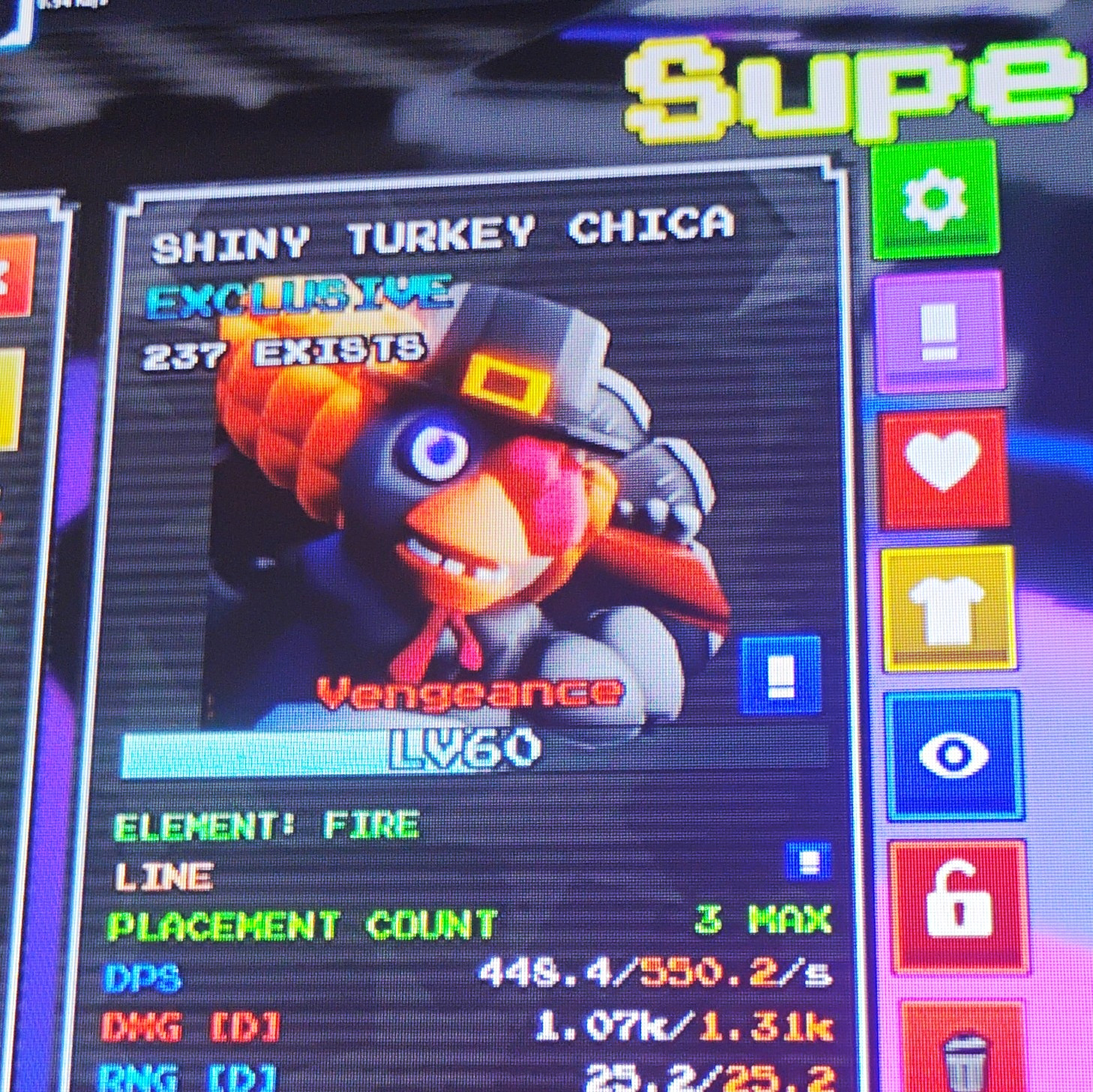Shiny Turkey Chica Very Good