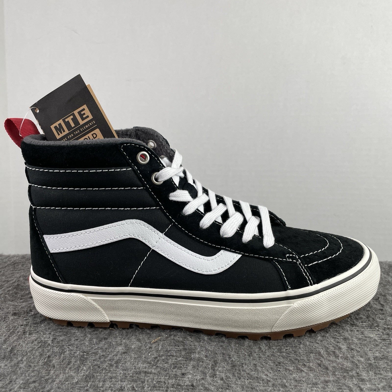 VANS Sk8-Hi MTE-1 Black True White Sneaker Boots VN0A5HZY6BT Men's Size 9 NWT