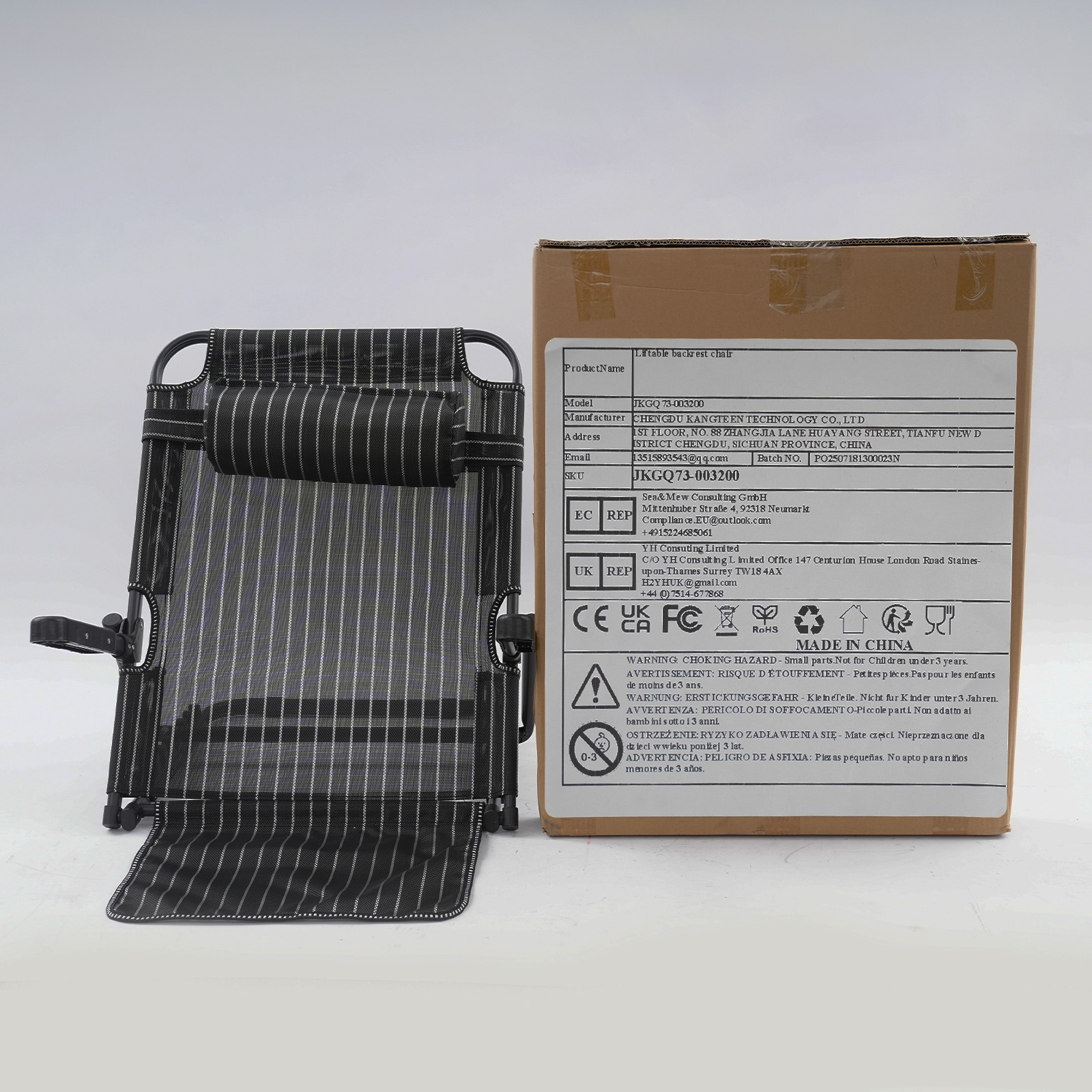 Adjustable Bed Backrest 95°~160°Adjustable Back Rest Support 100kg Load-bearing.