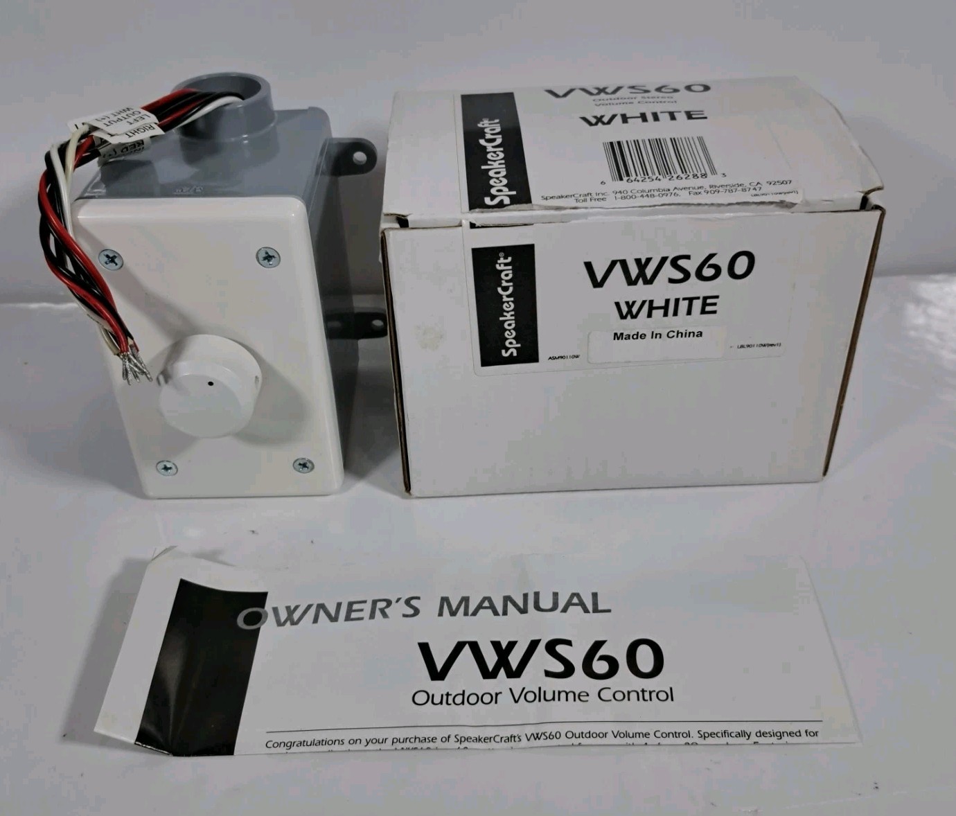 SpeakerCraft VWS60 Outdoor Stereo Volume Control Gray ASM90113G