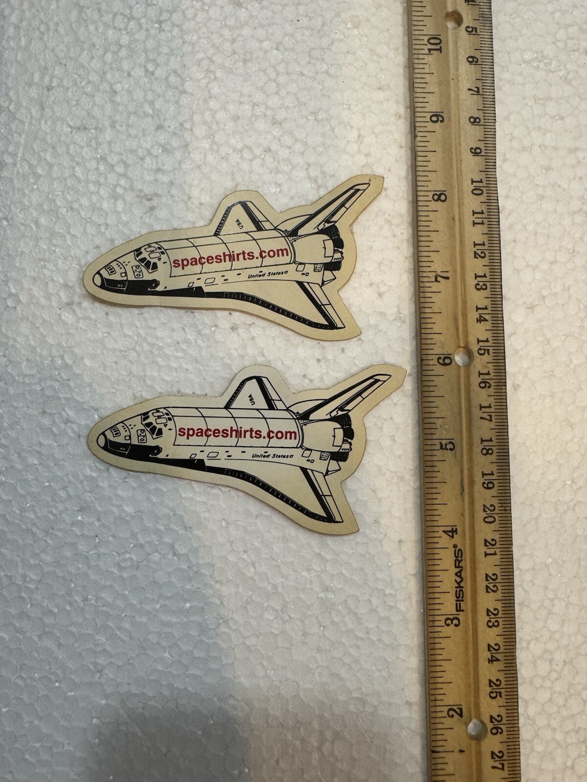 Lot Of 2 Vintage Space Shuttle Stickers