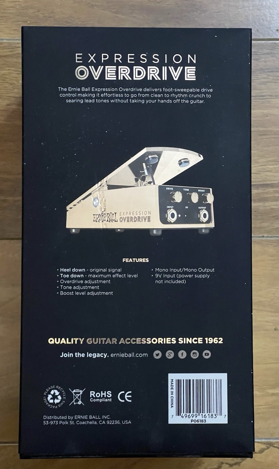 Ernie Ball Expression Overdrive Gold. Never Used, BRAND NEW