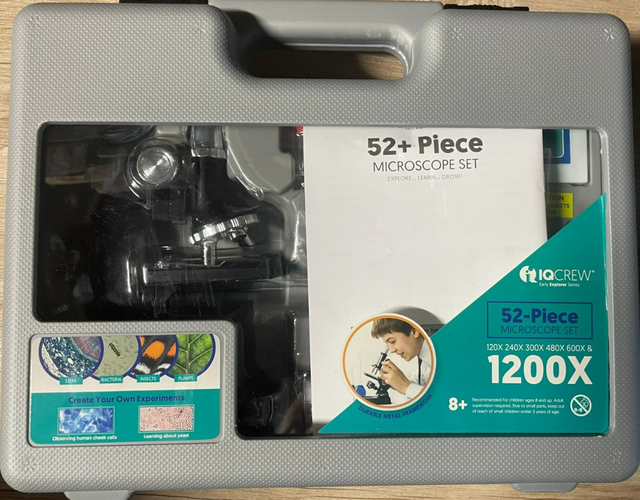 AmScope M30-ABS-KT2 Arm Kids Student Beginner Biological Microscope Kit