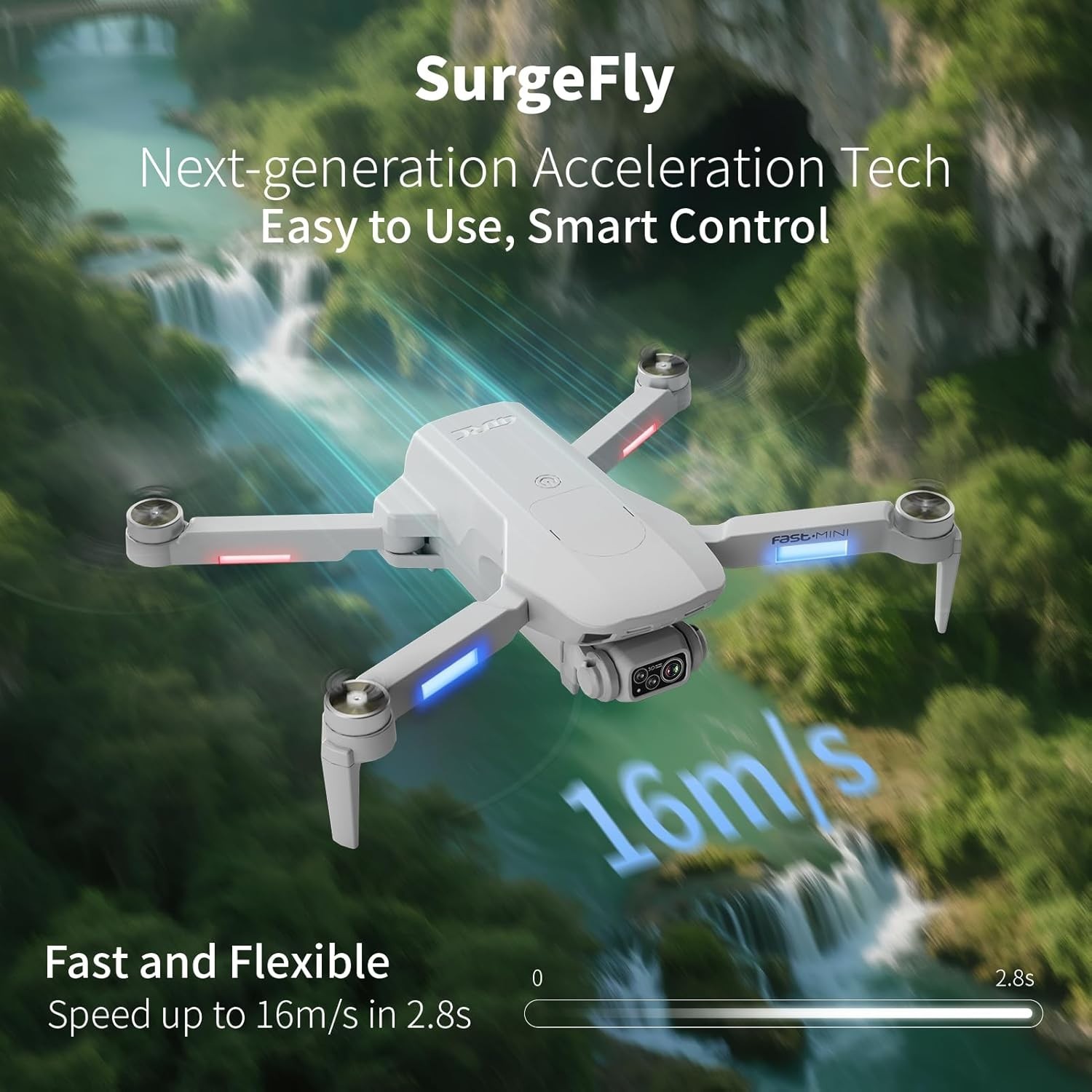 GPS Drone 4K HD Camera 50 Min Flight Beginner Friendly 4.5" Screen