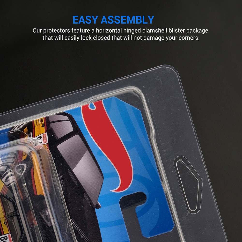 10Pcs Protector Case for 1/64 Diecast Short Card Mainline Cars Clamshell Storage