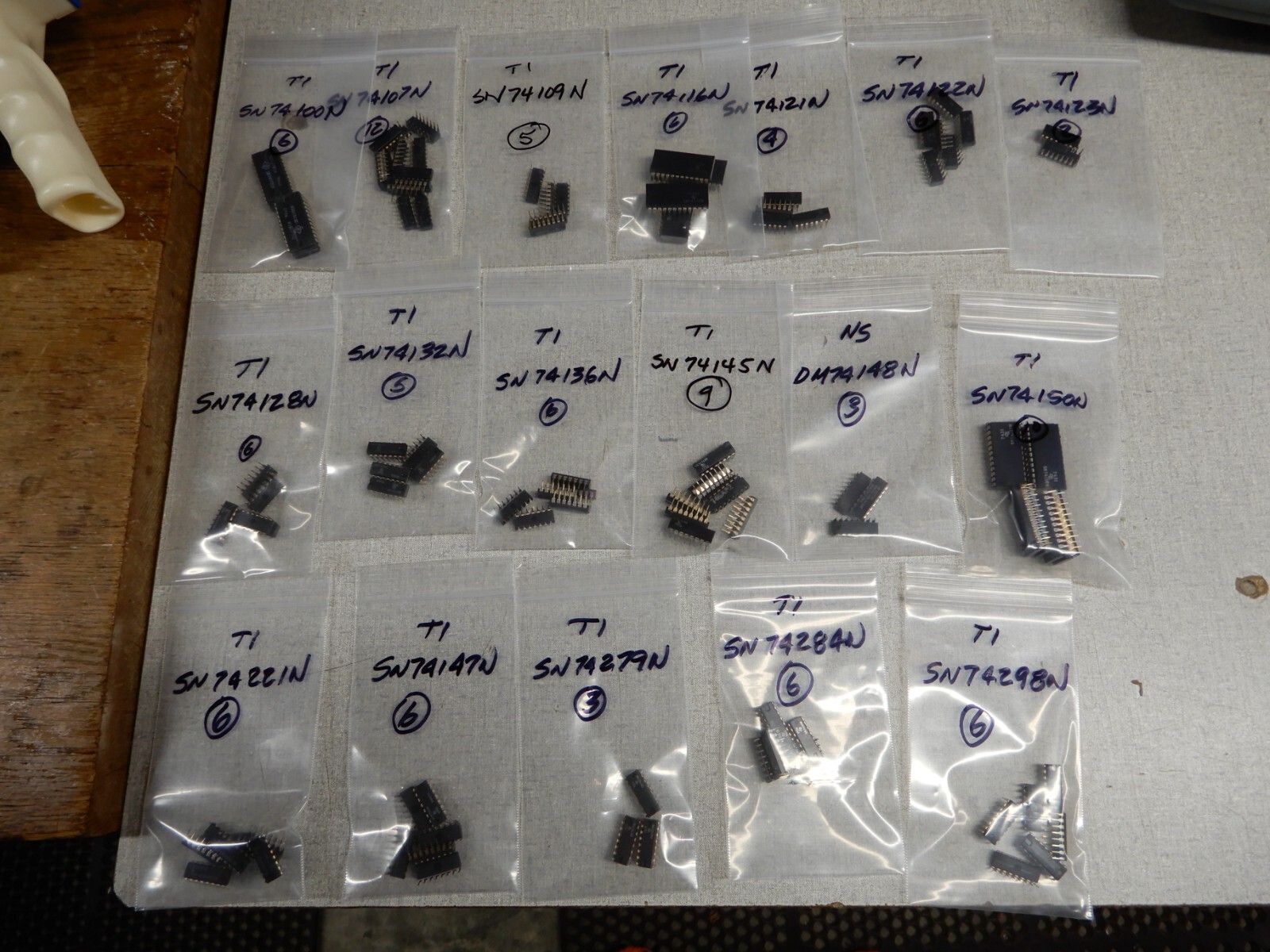 TI & National Semiconductor Vintage 74 Series DIP IC's 74100-74298 Lot Shown
