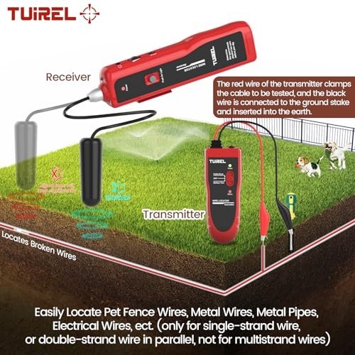F02 Pro Underground Wire Locator & Cable Tester - 2000ft Range, Rechargeable