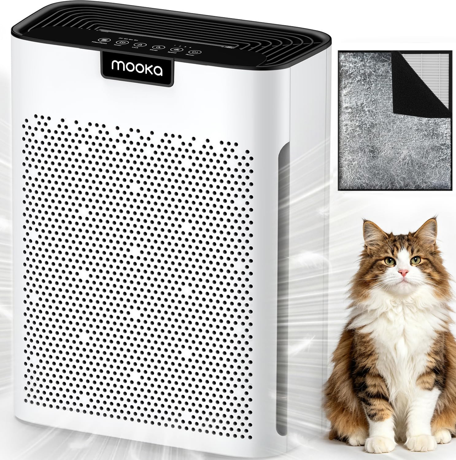 Air Purifiers for Home Large Room 2200 Ft² with Washable Filters,  H13 HEPA Air