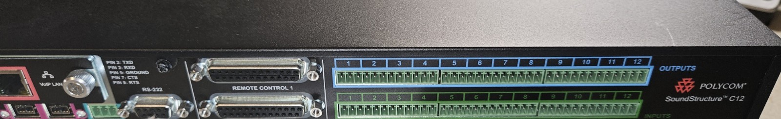 Polycom Sound Structure C12 Audio Processor Conference System 2201-33120-001