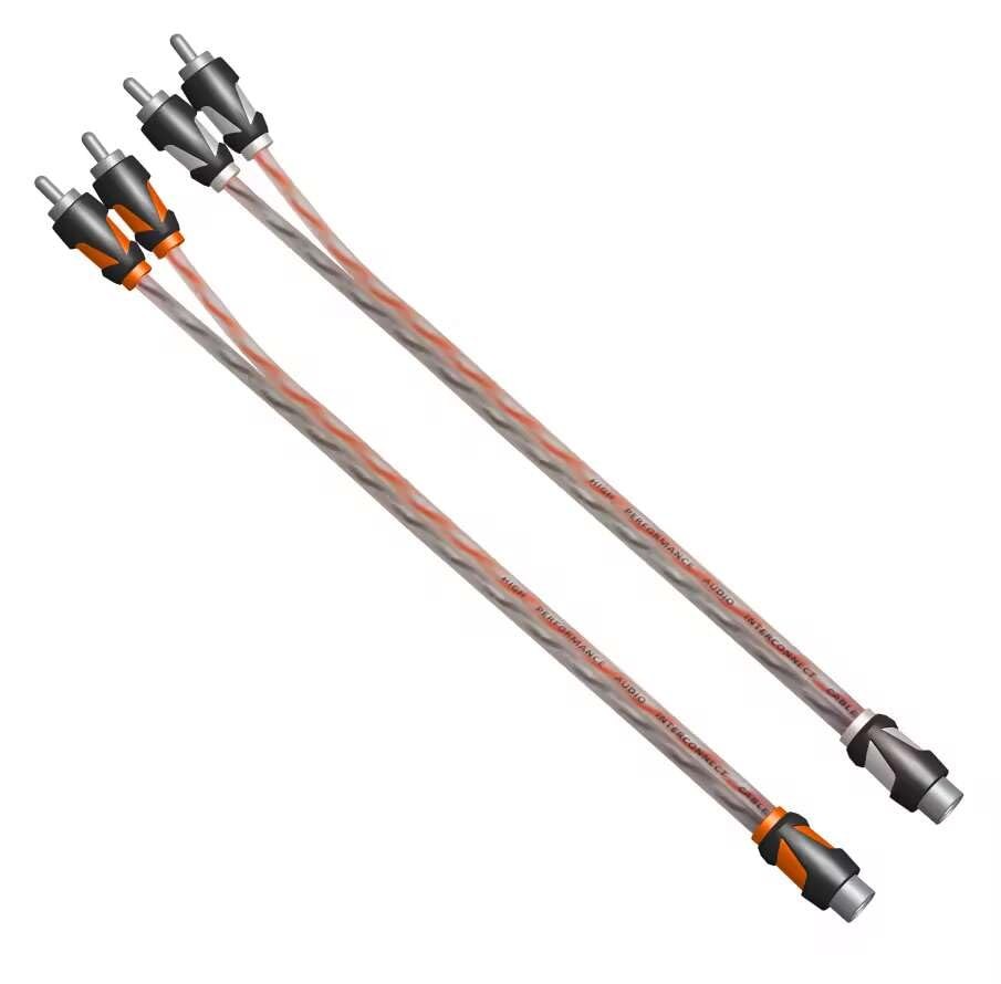 RD RCA Y Splitter Audio Cable Connection, OFC Oxygen Free Copper, Tinned 1F2M