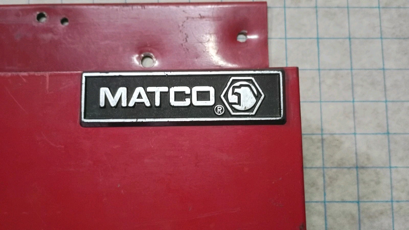 Matco Tools Red Metal Side Tool Tray Magnetic Organizer Excellent Tested Work...
