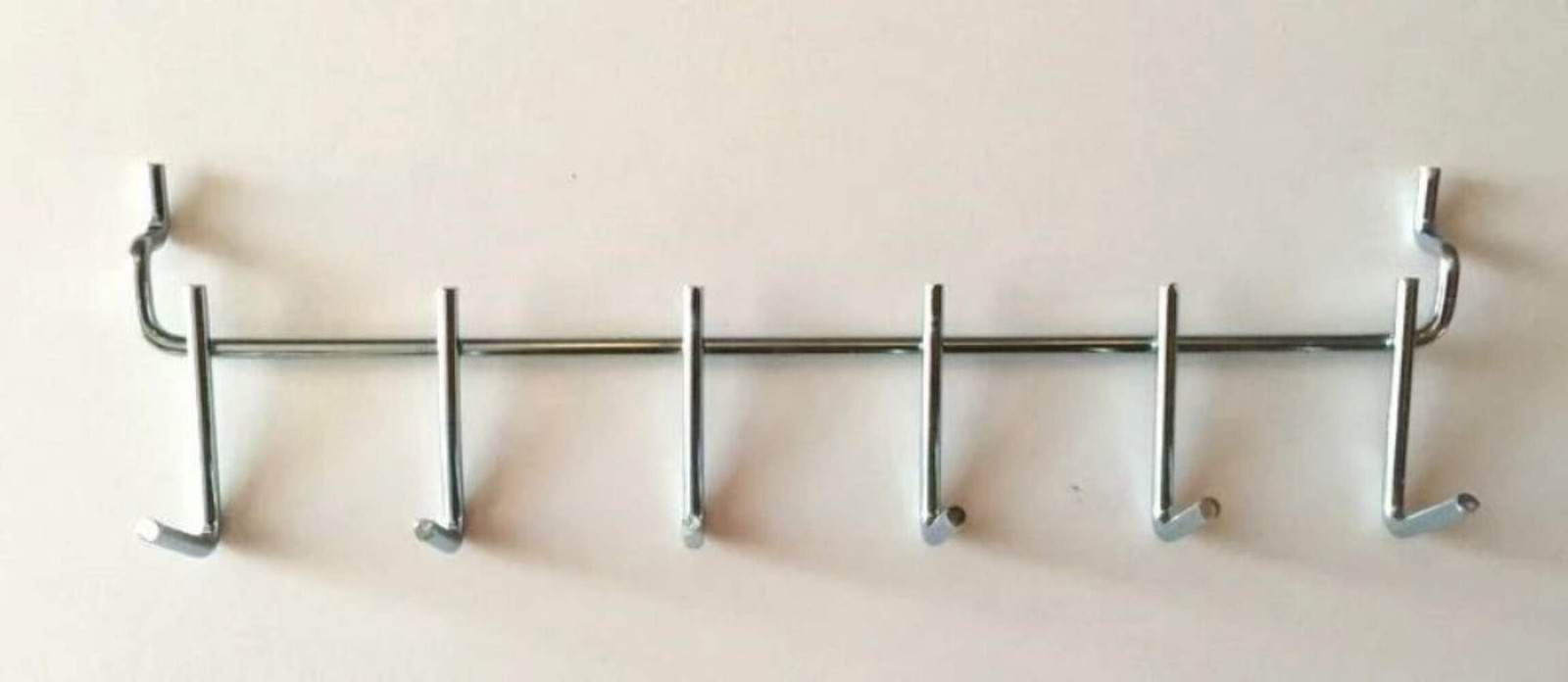 (4 Pack) All Metal Peg Tool Holder Garage Shelf Hanger for 1/8" & 1/4" Pegboard