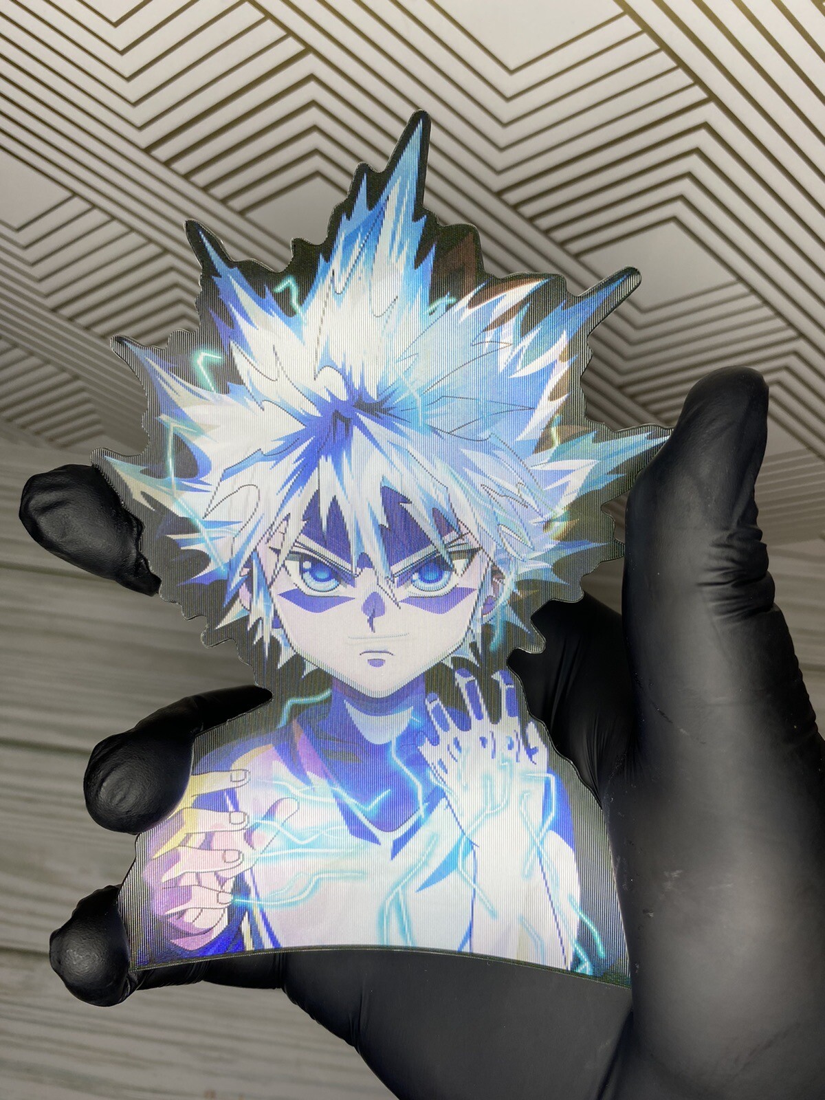Hunter X Hunter Killua Zoldyck 3D Lenticular Motion Car Sticker Decal Peeker