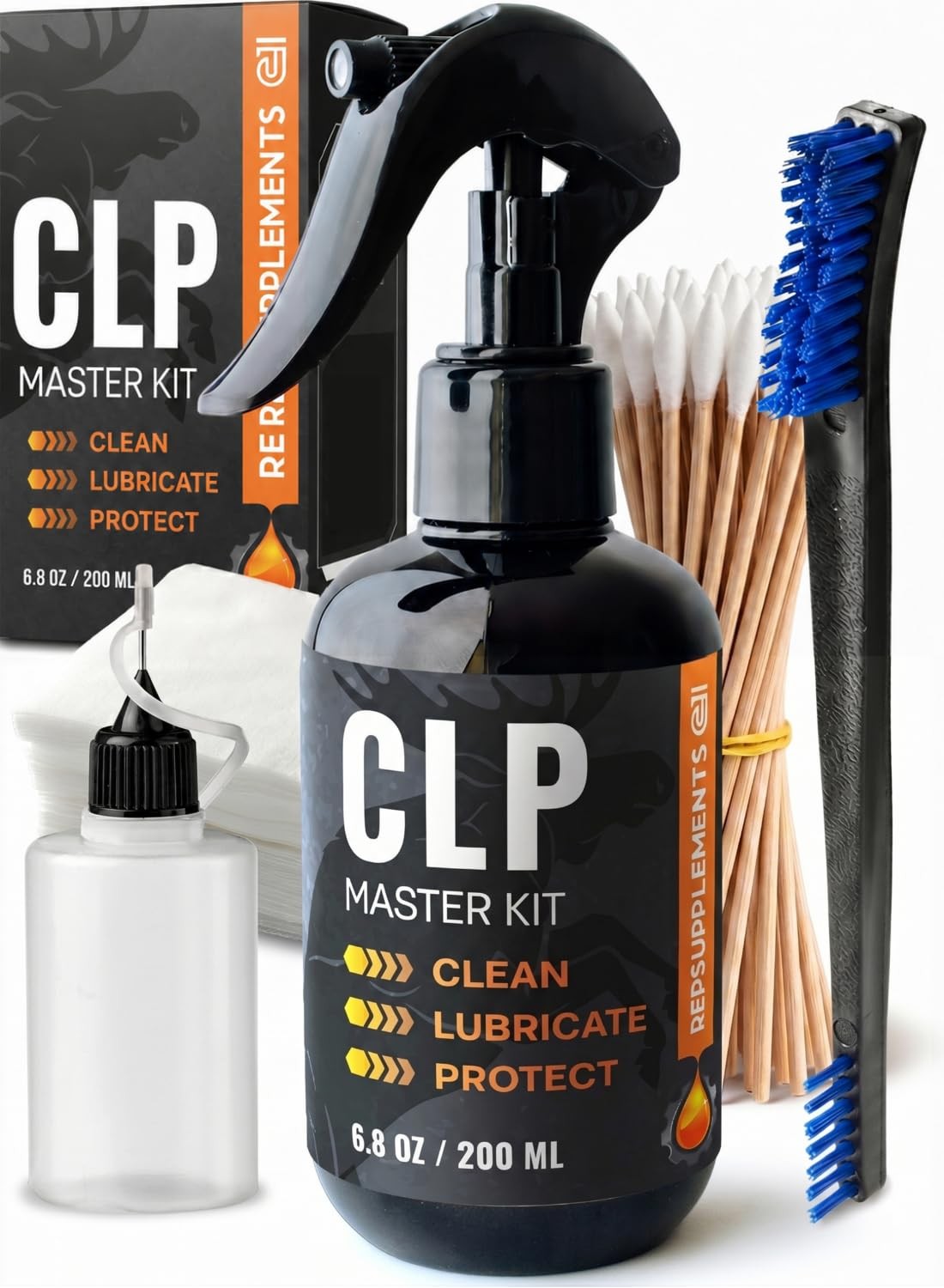 Gun Cleaning Oil Kit 3-in-1 Cleans, Lubes, Protects - 6.8 Oz Sprayer CLP kit