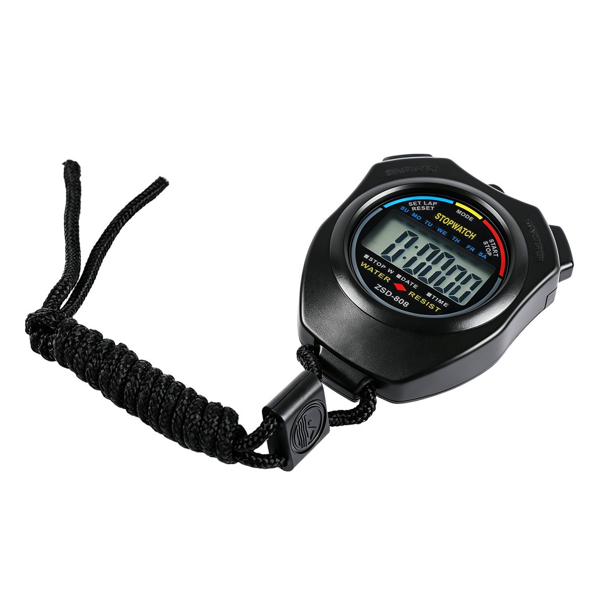 Waterproof Digital Chronograph Multi-function LCD Stopwatch Timer for Sports New
