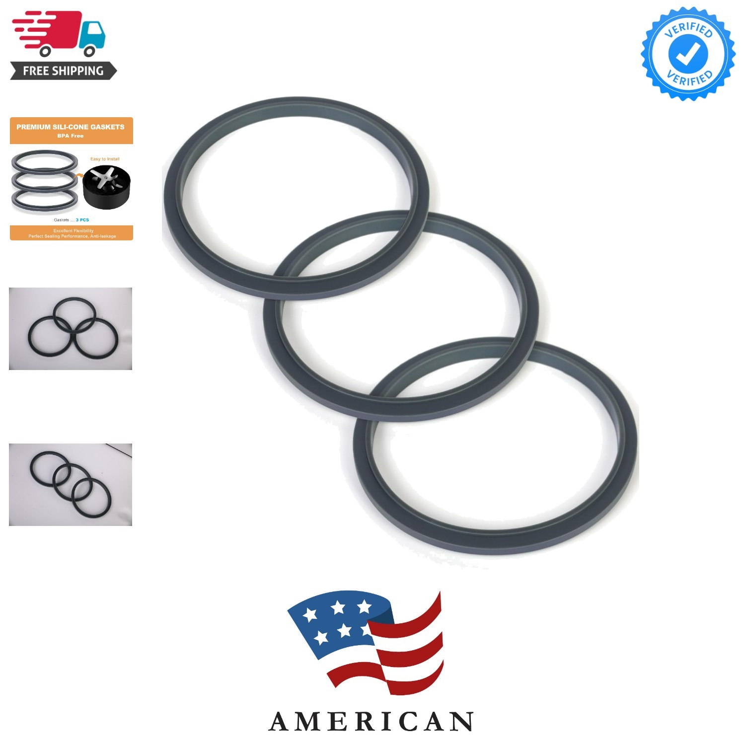 3 Pcs Blender Gasket Replacement Parts, Rubber Ring Seal Rings for Nutribullet
