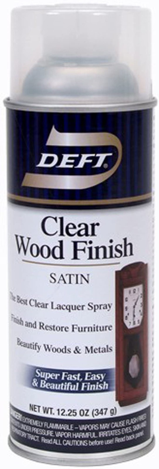 Inc. 037125017132 Interior Clear Wood Finish Satin Lacquer with 12.25Ounce Ae...