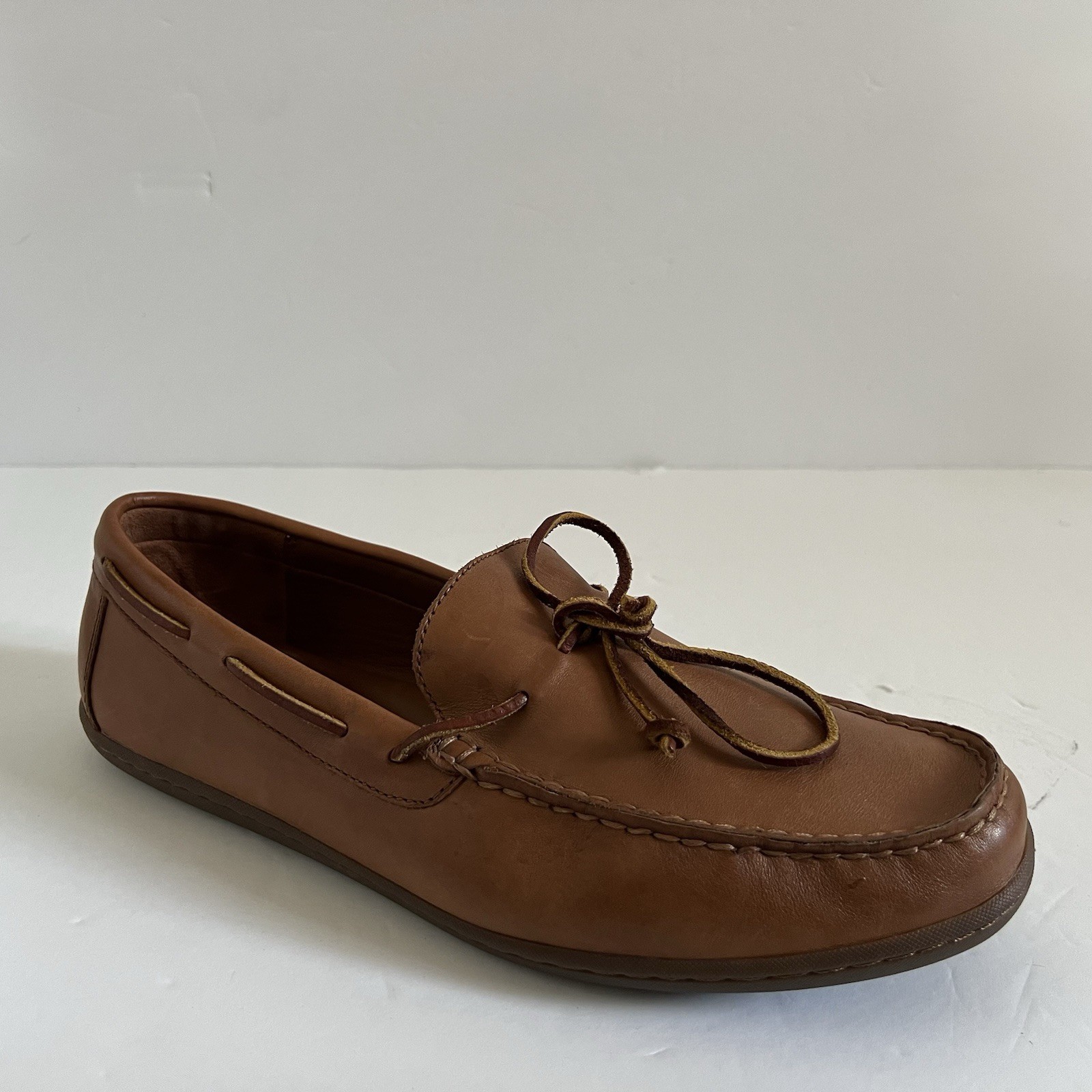 Polo Ralph Lauren Leather Loafer Kalworth Slip On Mens 10.5 Brown Preppy Classic