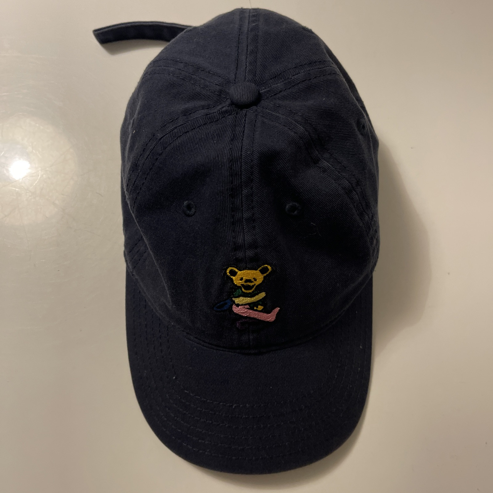 Grateful Dead Blue/Gray Adjustable Strap Hat Cap Multicolor Bear By Mad Engine