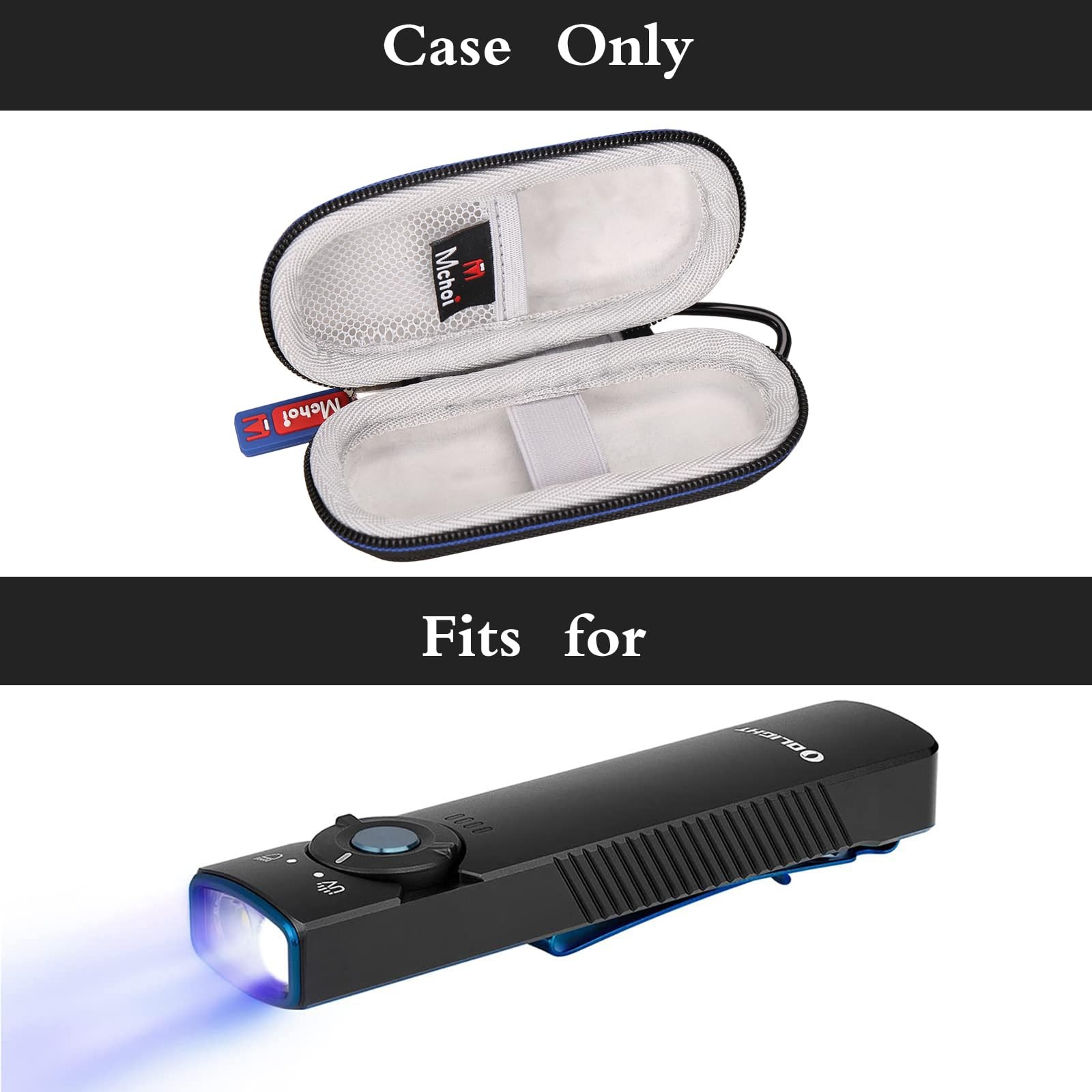Hard Case for OLIGHT Arkfeld UV/Pro/Ultra EDC Flat Flashlight, Shockproof Wat...