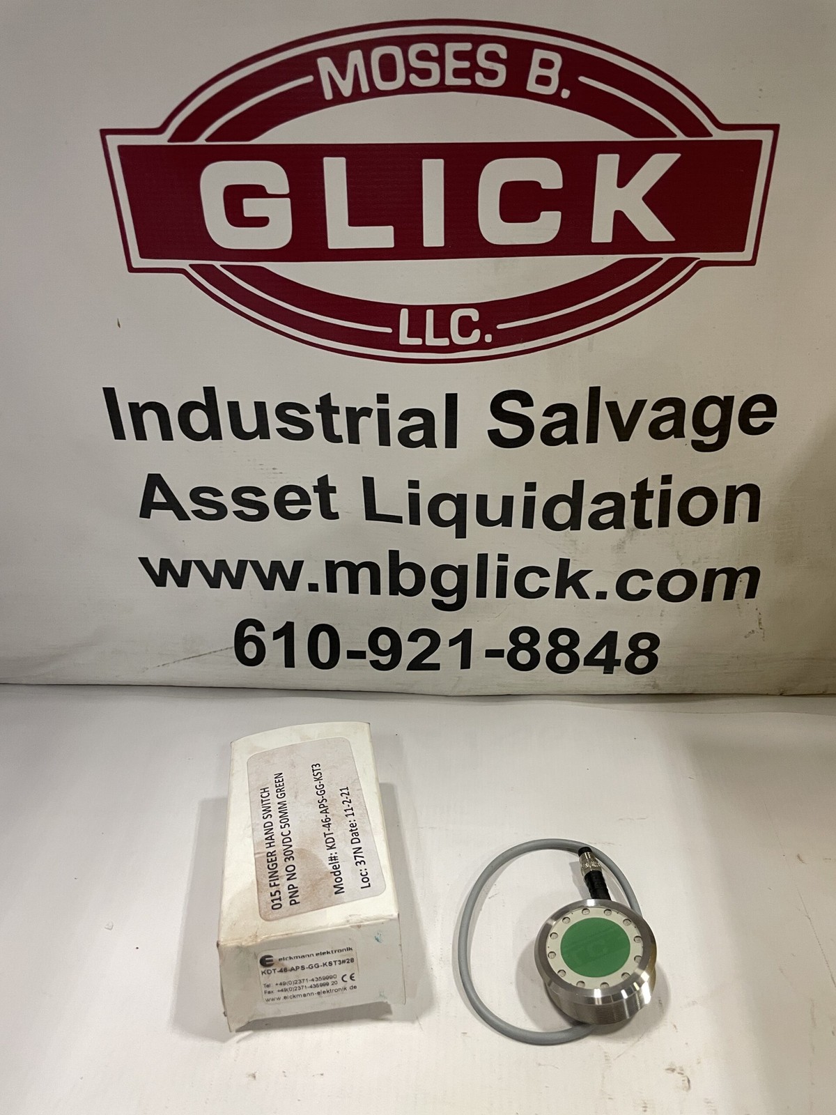 Eickmann-Elektronik KDT-46-APS-GG-KST3 46mm Hygiene?Variant Touch Button -NIB