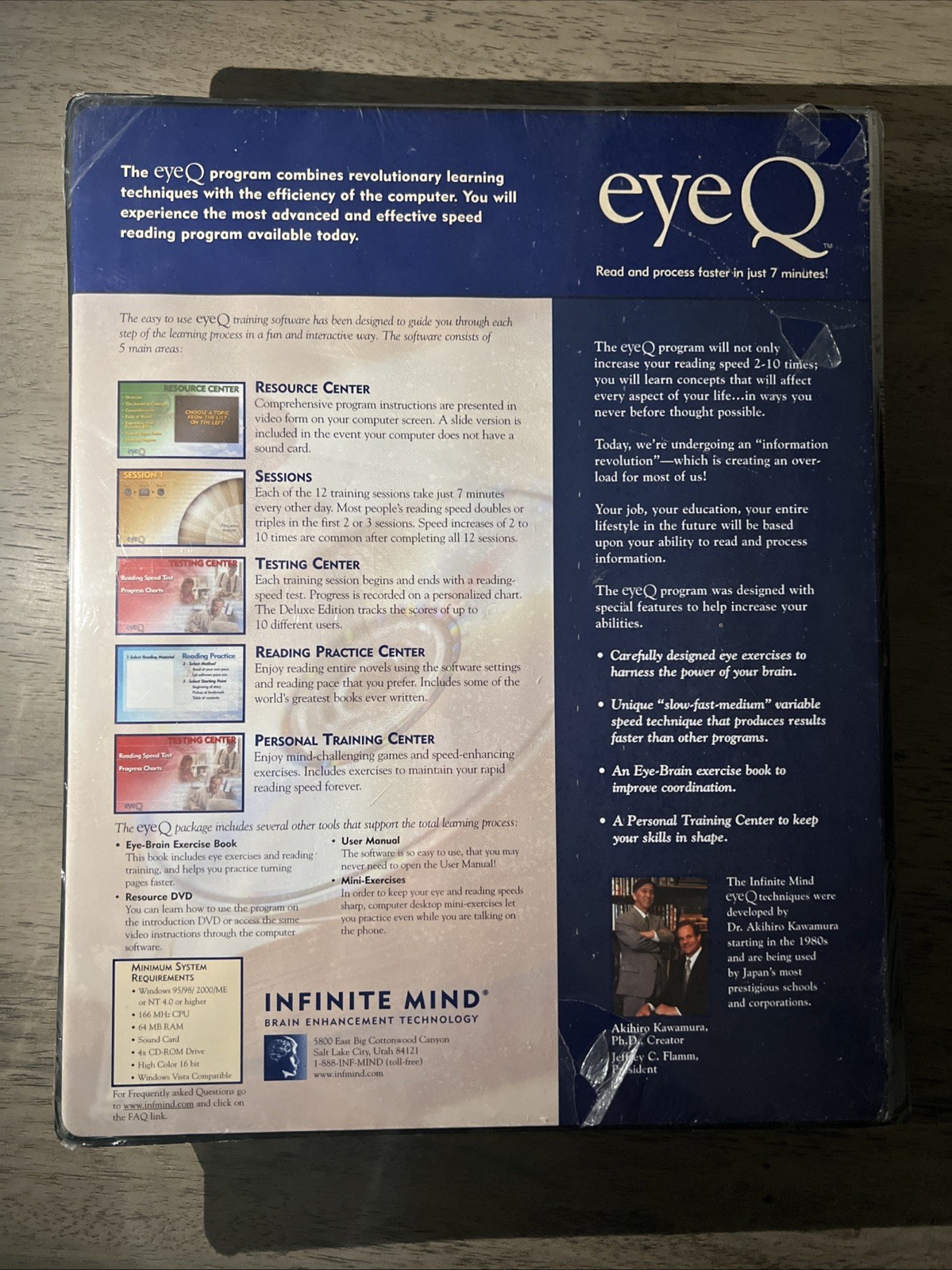 Eye Q Infinite Mind Speed Reading CD Brain Enhancement PC Software NEW SEALED