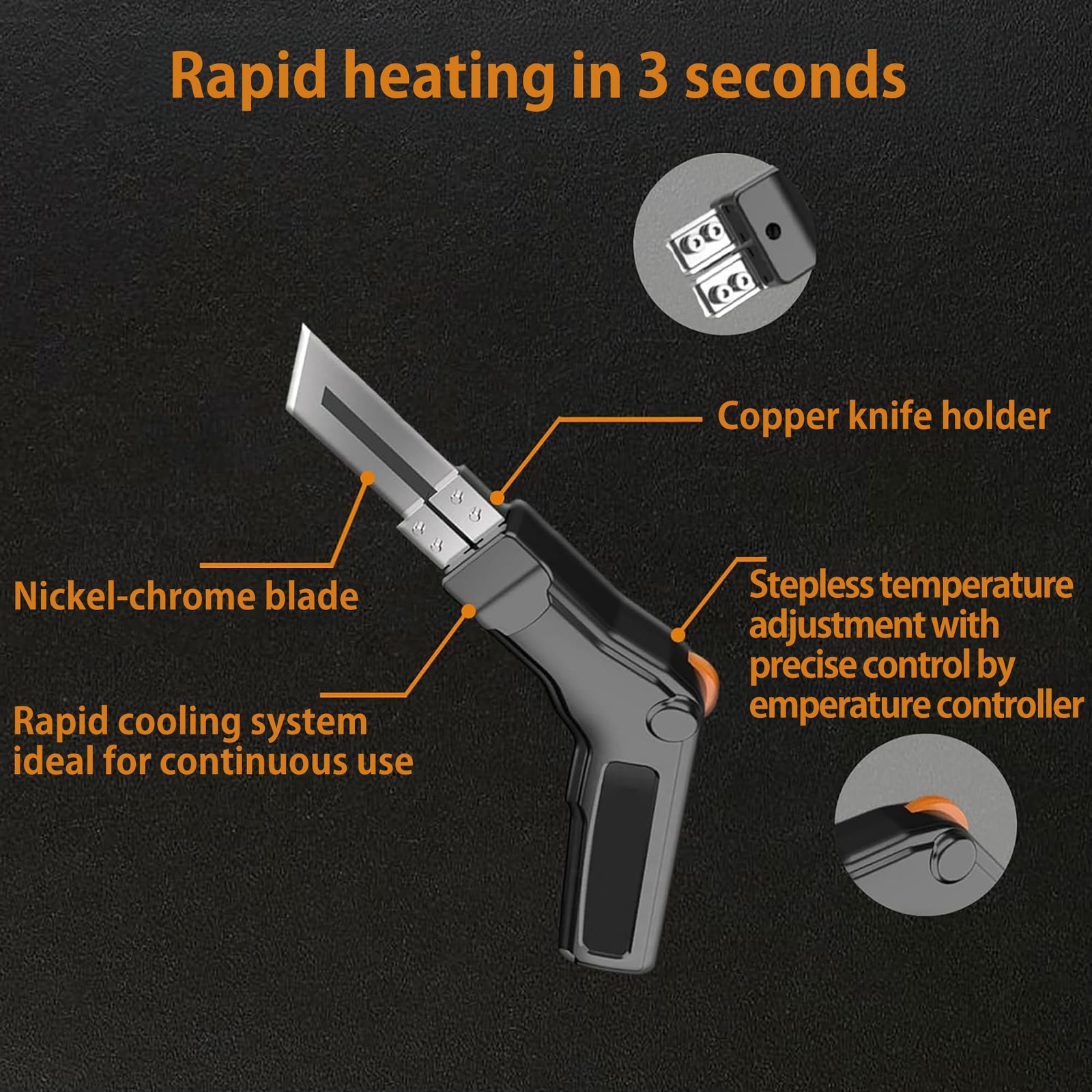 Foam Cutter Electric Hot Knife, 300W Styrofoam Cutting Tool, 4-in-1 Kit for C...