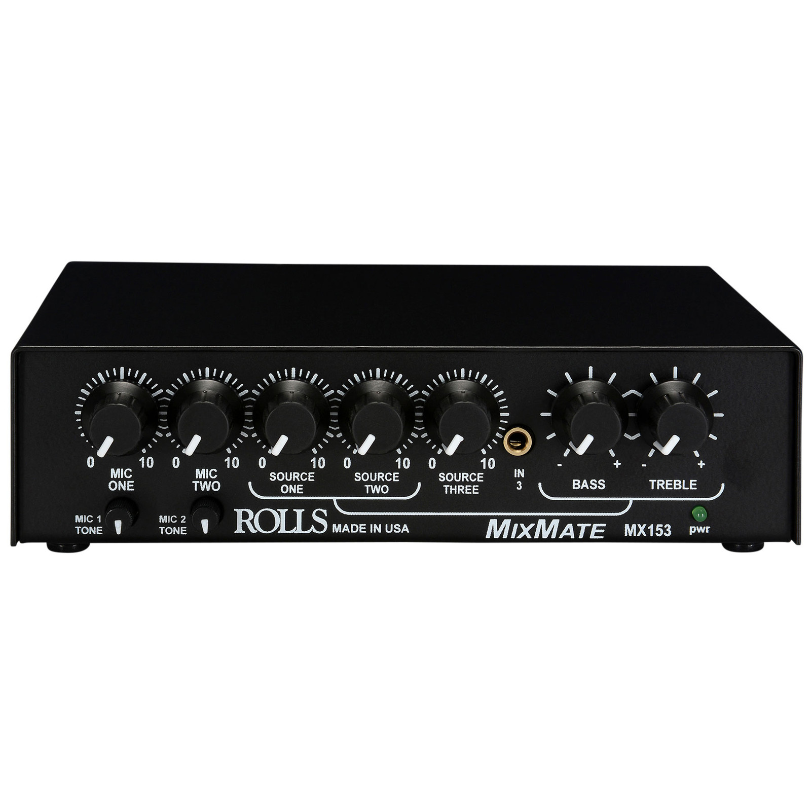 Rolls MX153 MixMate Half Space 5 Channel Microphone Mixer w/
