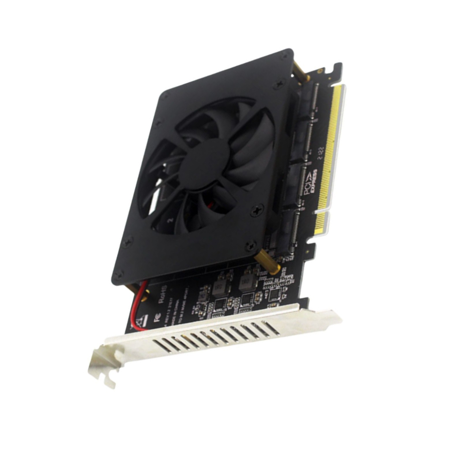 Adapter Card NVME M.2 MKEY PCIE 3.0/4.0 4*32Gbps SSDs Upgrading Accessories