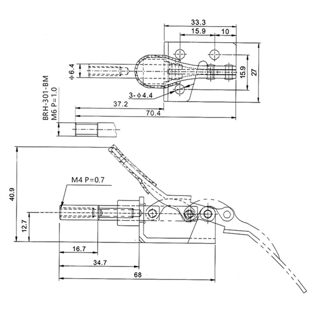 Vertical For Hand Tool Clamp Compact and Reliable for Various Applications