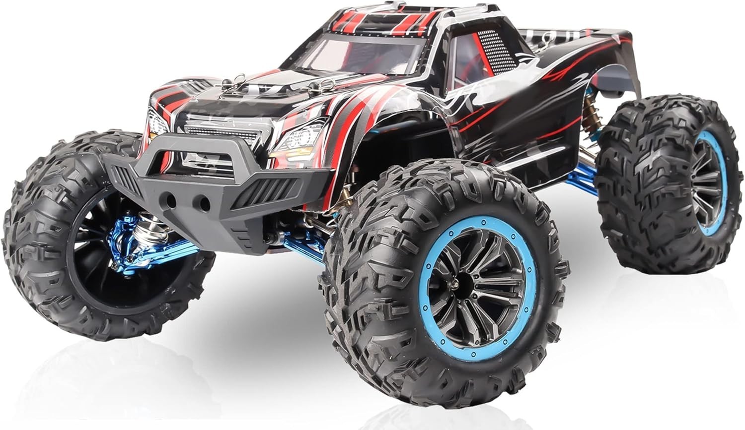 RC Cars Fast 80 Km/h Brush Motor for Adults，1/10 4WD 2.4G All Terrain RC Offroad