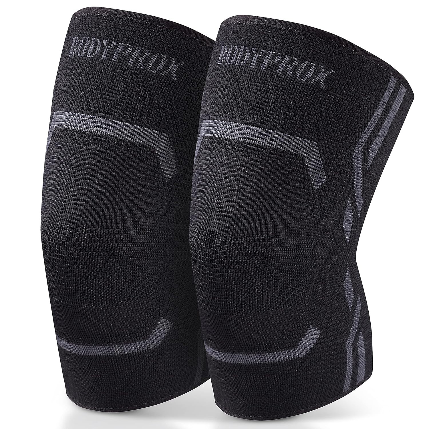 2X Rodilleras De Compresión Para Levantamiento De Pesas CrossFit Neoprene Gym, S