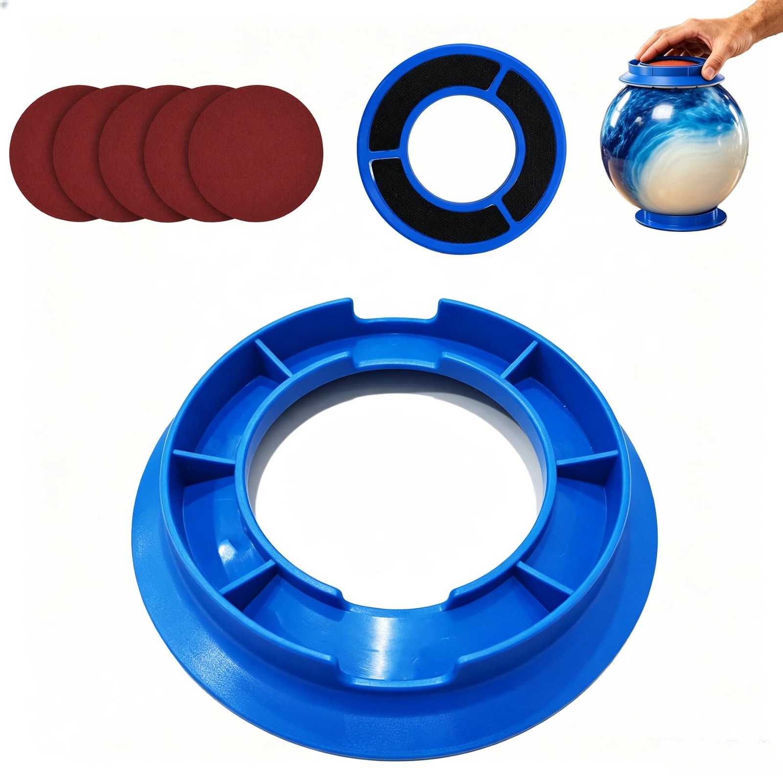 Bowling Ball Sanding Kit with Stand