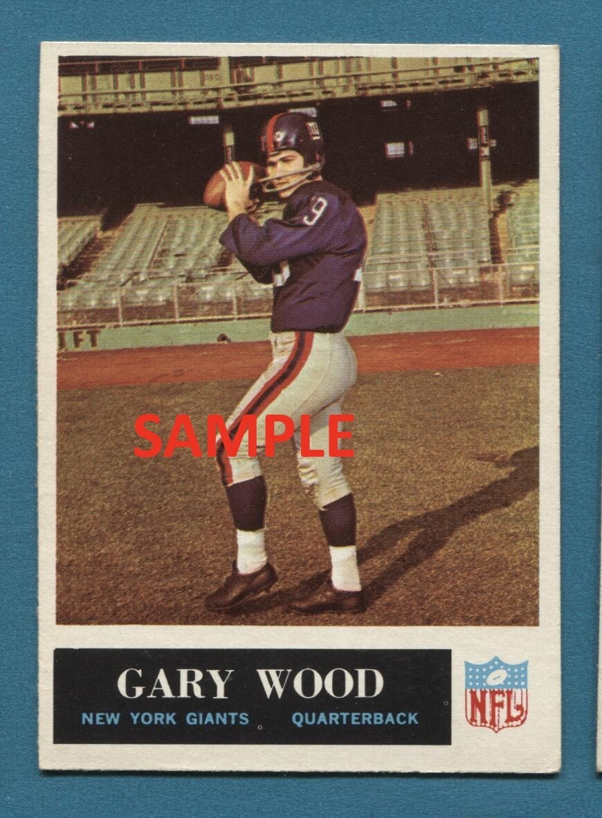1965 Philadelphia Football cards (you pick) no creases, discounts on shipping
