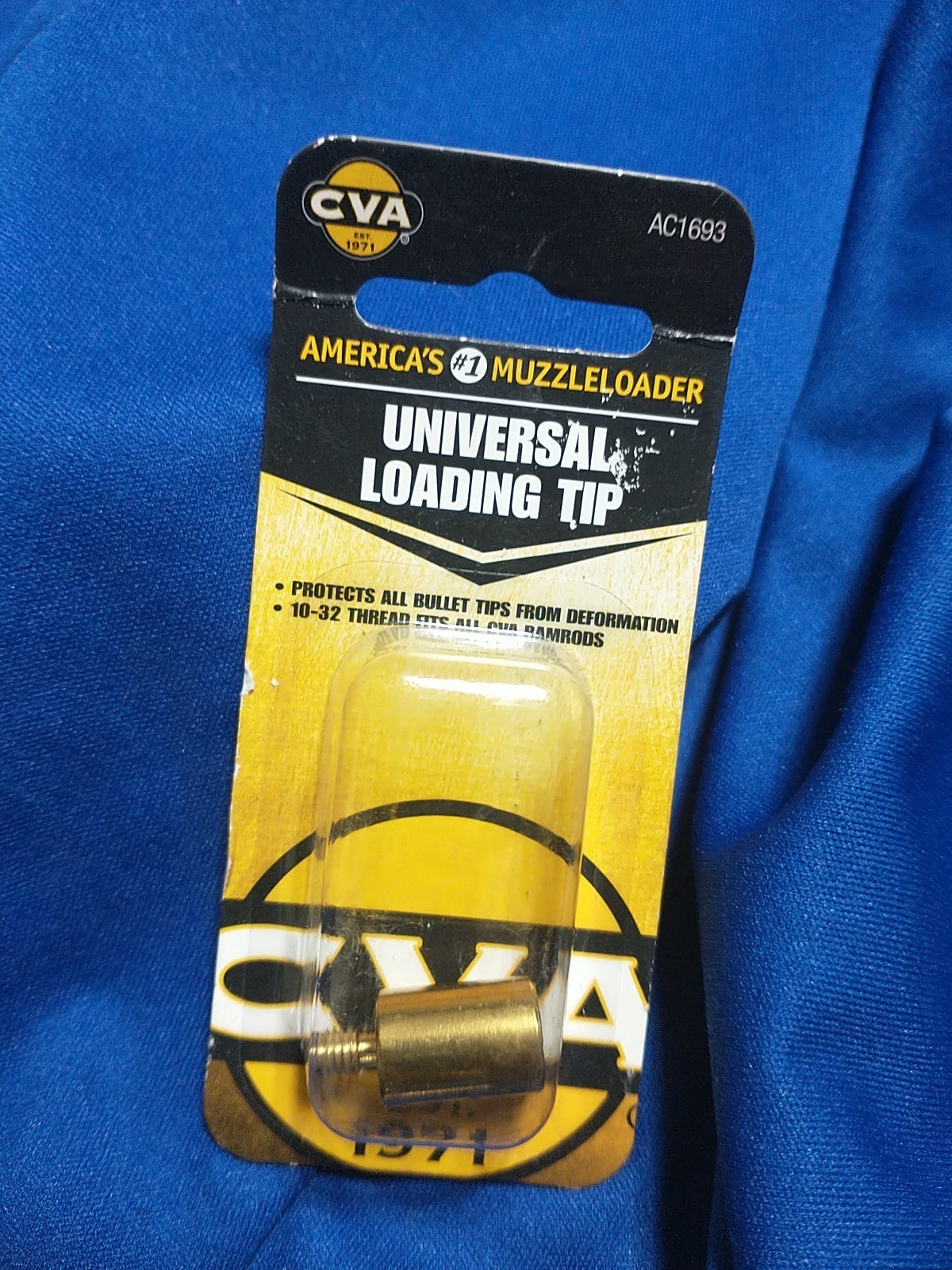 CVA UNIVERSAL LOADING TIP 10X32 THREADS #AC1693 BLACK POWDER ALL BULLET TYPES