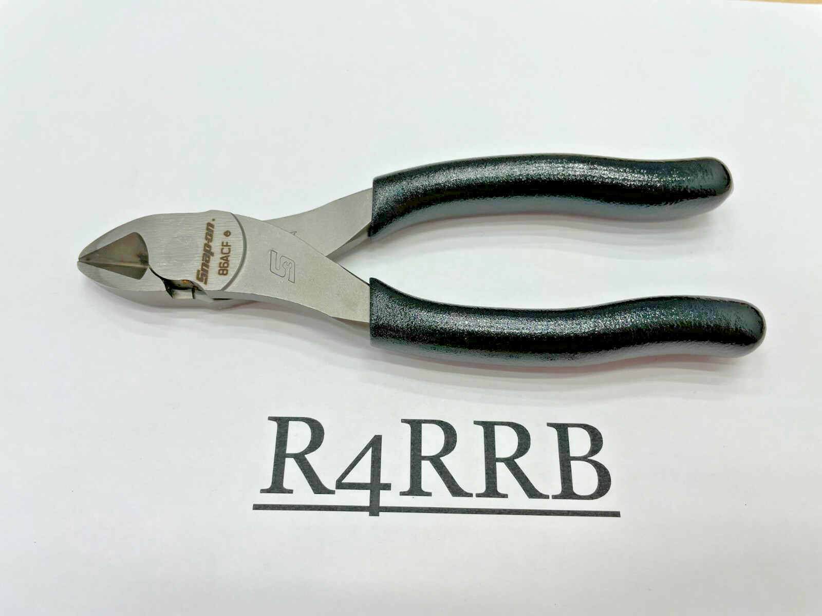 Snap-On Tools USA NEW BLACK Soft Grip 6" Compact Diagonal Cutter Pliers 86ACFBK