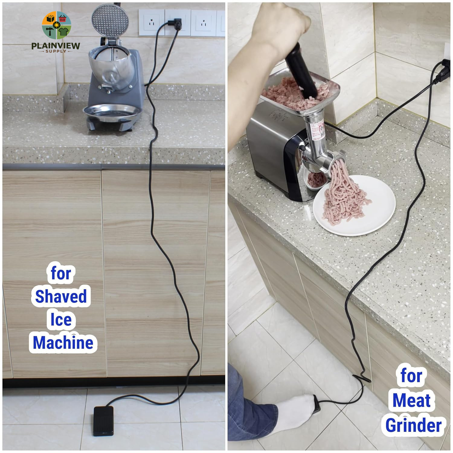 10Ft/3M Momentary Foot Switch Pedal Normally off Press and Hold to on Ul-Listed